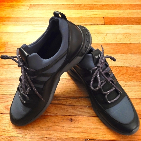 Tods navy & black sneakers - Picture 1 of 8